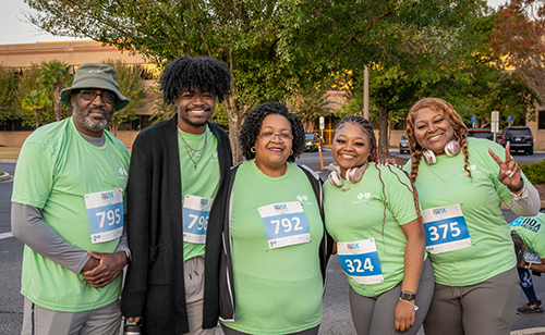 Employees after the Healthy You 5K run